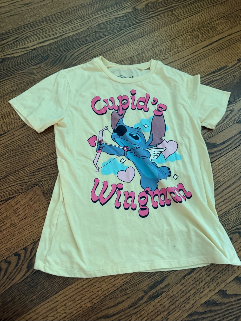 Yellow 'Cupid's Wingman' Graphic Tee